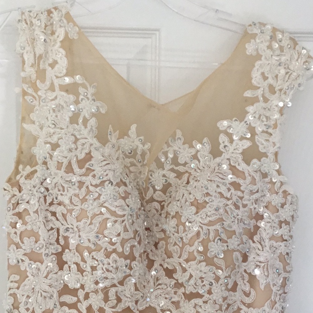 Tony Bowls, wedding ball gown dress, worn once, no alterations, dry cleaned